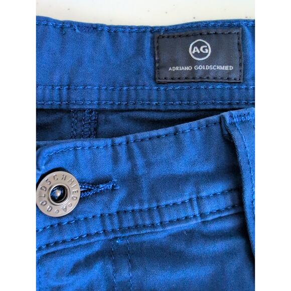 AG Graduate SUD Jean Men 34 (35x29)* Tailored Leg Sueded Stretch Sateen Blue - Picture 4 of 11